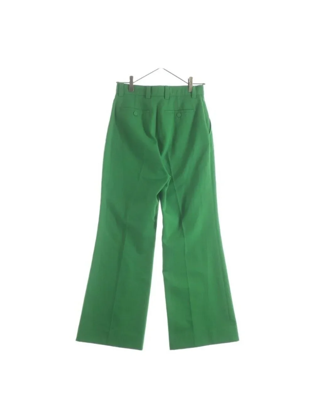 Gucci Resort Collection Wool Blend Flare Trousers Pants Green